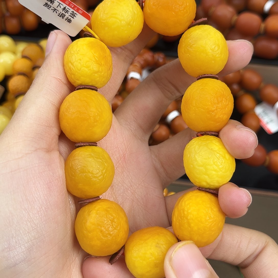 未镶嵌琥珀颈饰韩*蜜蜡