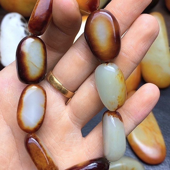 和田玉未镶嵌挂件小*