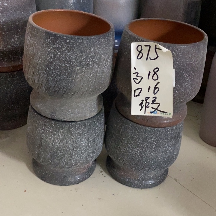 粗陶红陶绿植花盆875