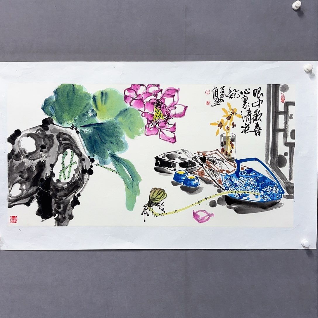 国画国画纯手绘作品请放心去藏