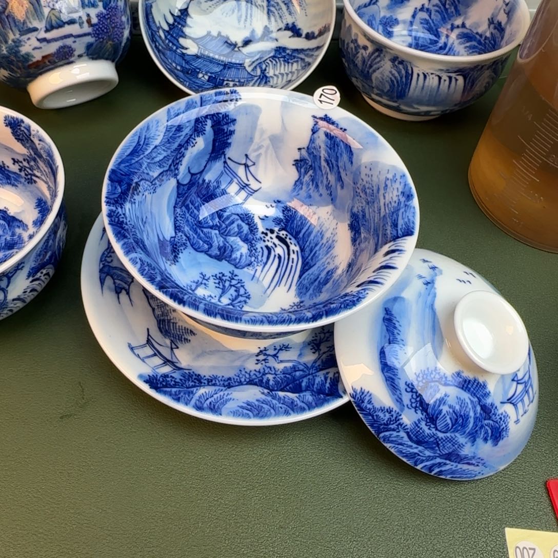 彦祖纯手工手绘茶具170