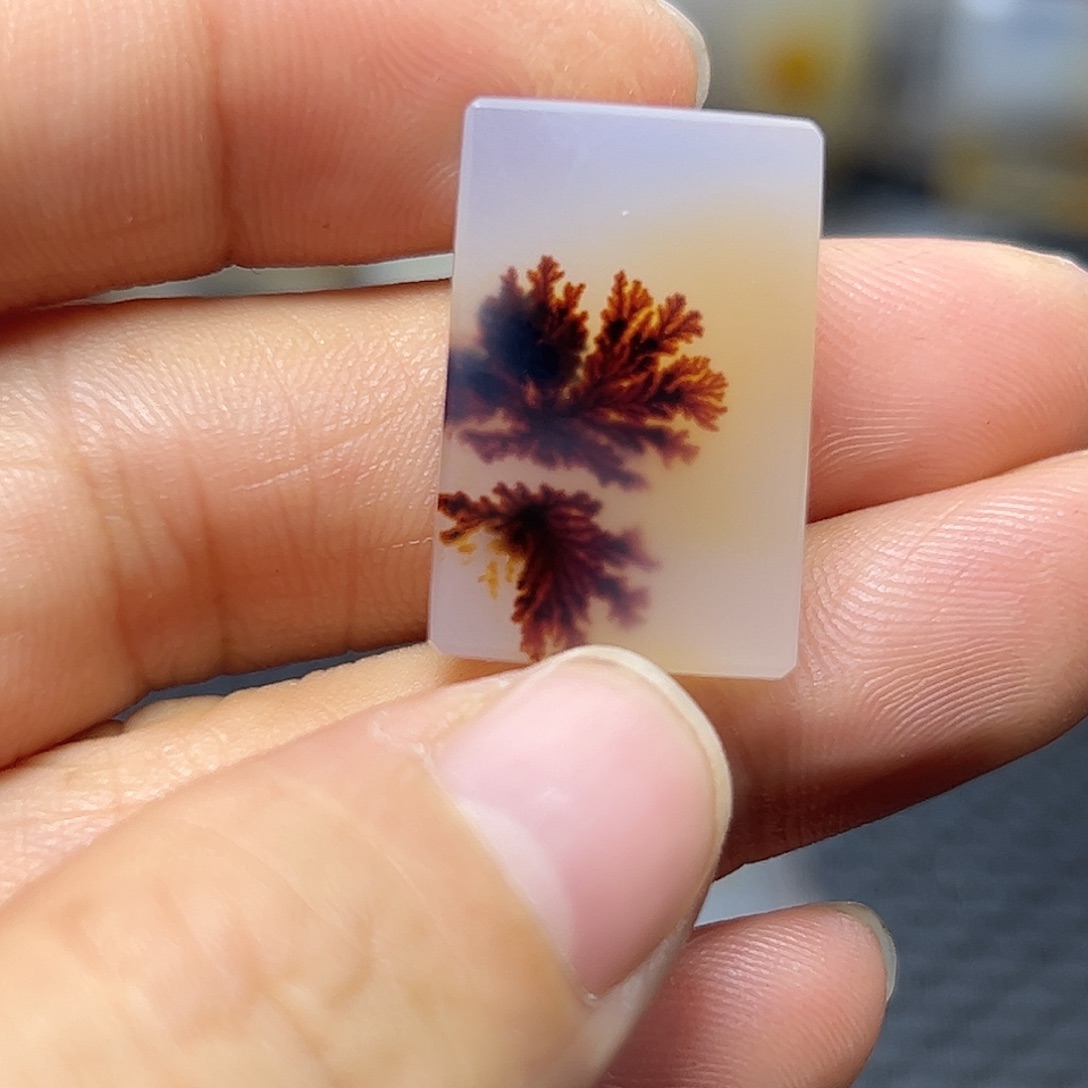 鸿***照玛瑙/玉髓未镶嵌珠宝半成品