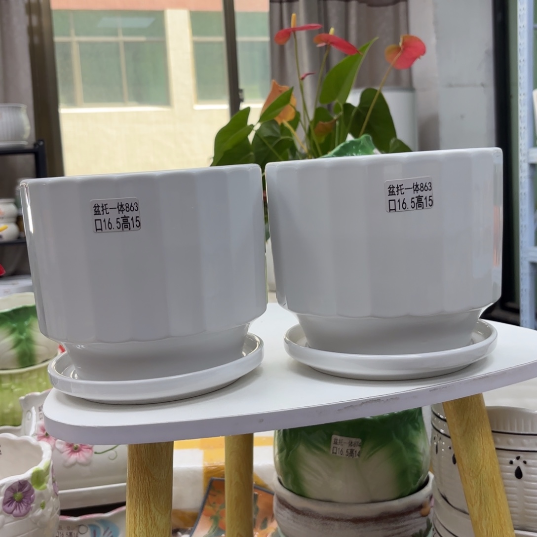 @夏西陶瓷花盆@@5863
