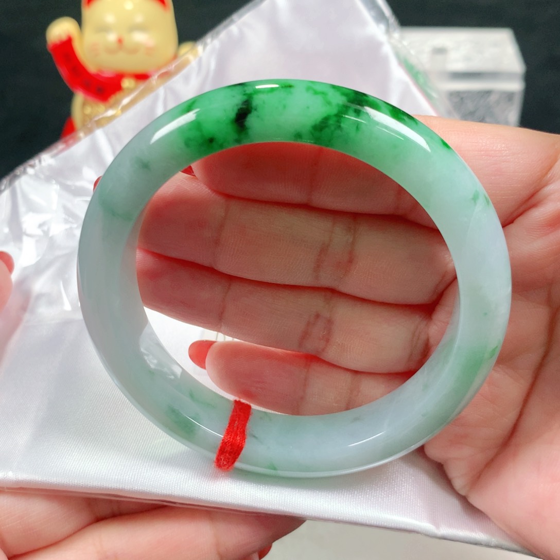 未镶嵌手镯翡翠编号DH1115 正圈55.56