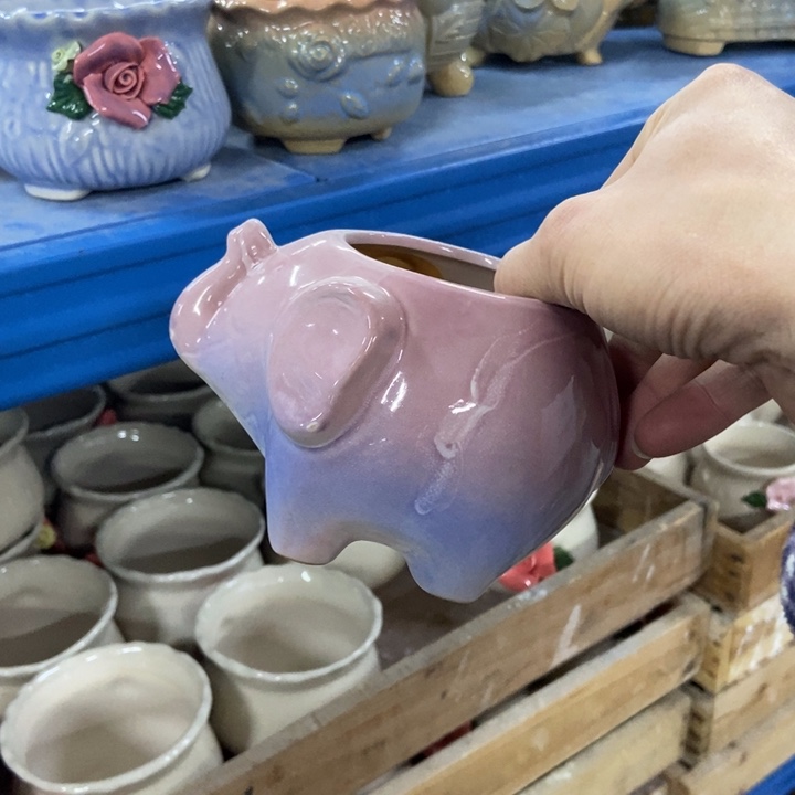 陶瓷花盆单场满9.9发7*8