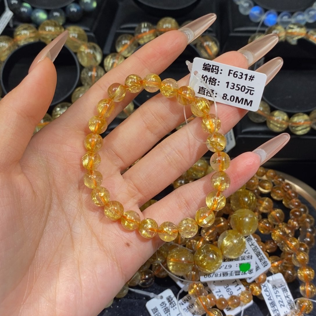 发晶手链未镶嵌霸***奇F631#8.0mm