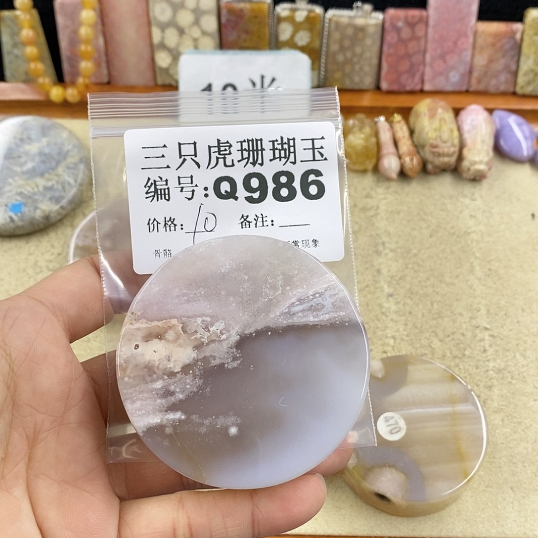 硅化珊瑚（珊瑚玉）1未镶嵌粉*点