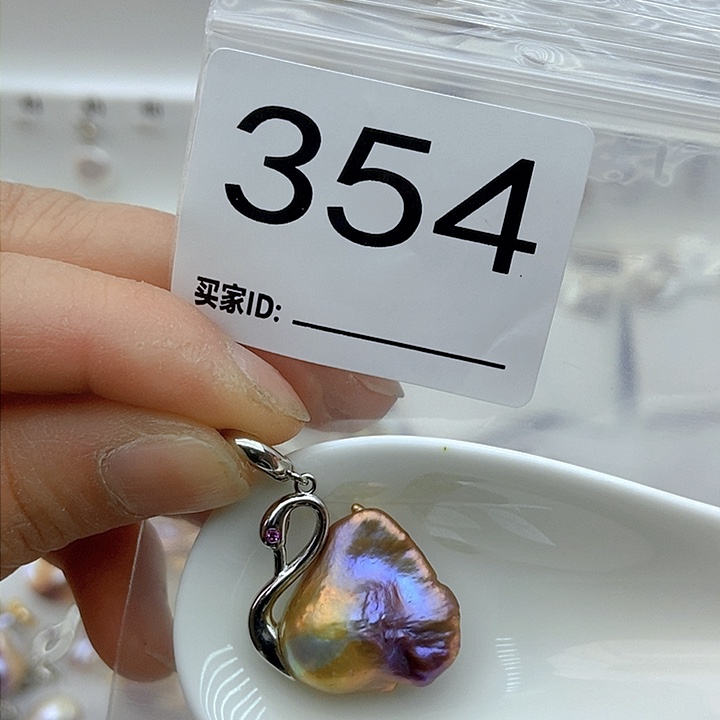淡水珍珠颈饰银S925镶嵌
