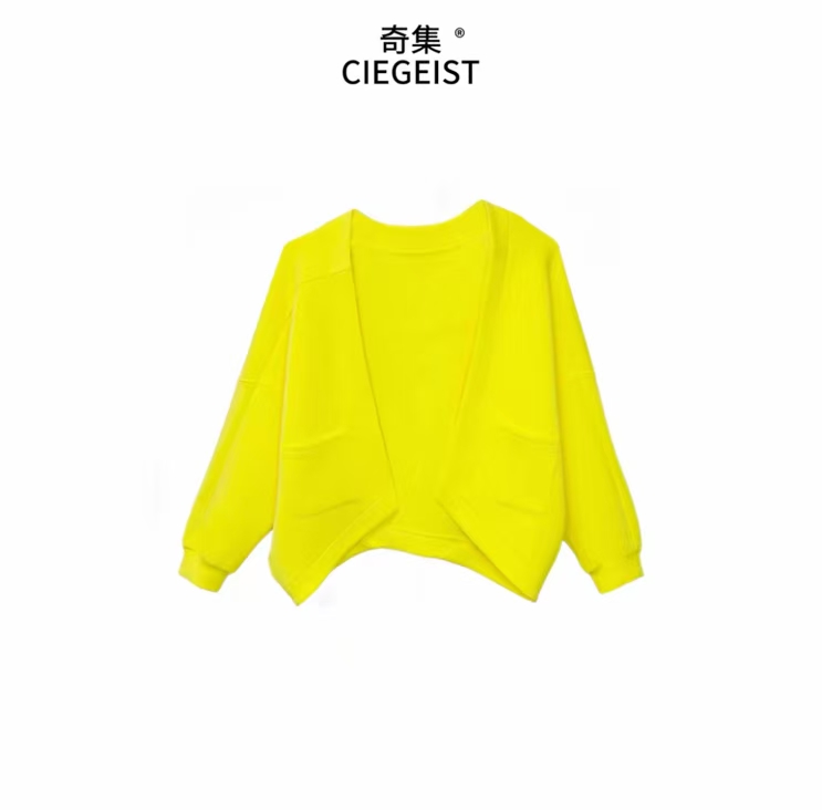 2025春装设计师款两头穿百搭宽松慵懒风气质显瘦短外套7002