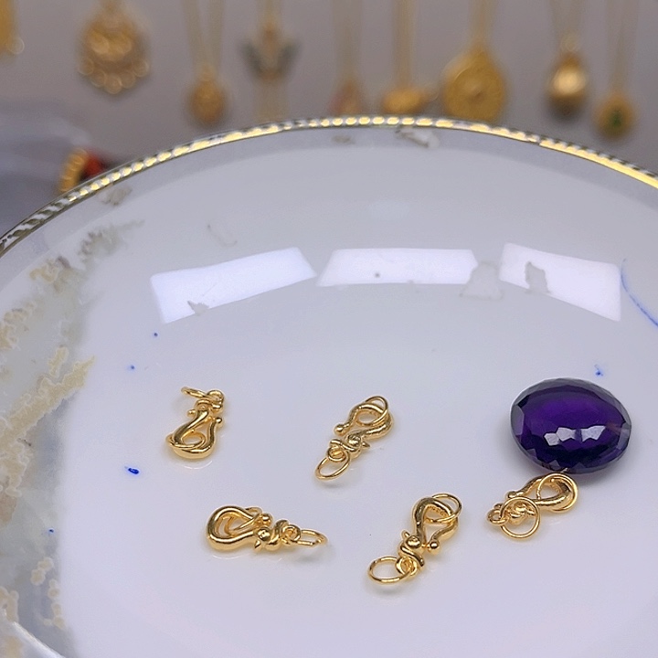 紫晶颈饰银S925镶嵌紫晶925镶嵌95