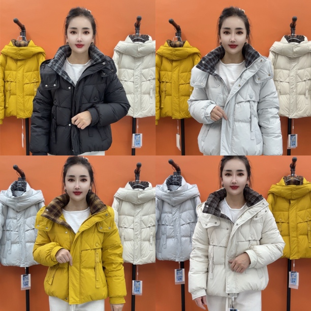 8821款高品质连帽羽绒服外套衣长约61