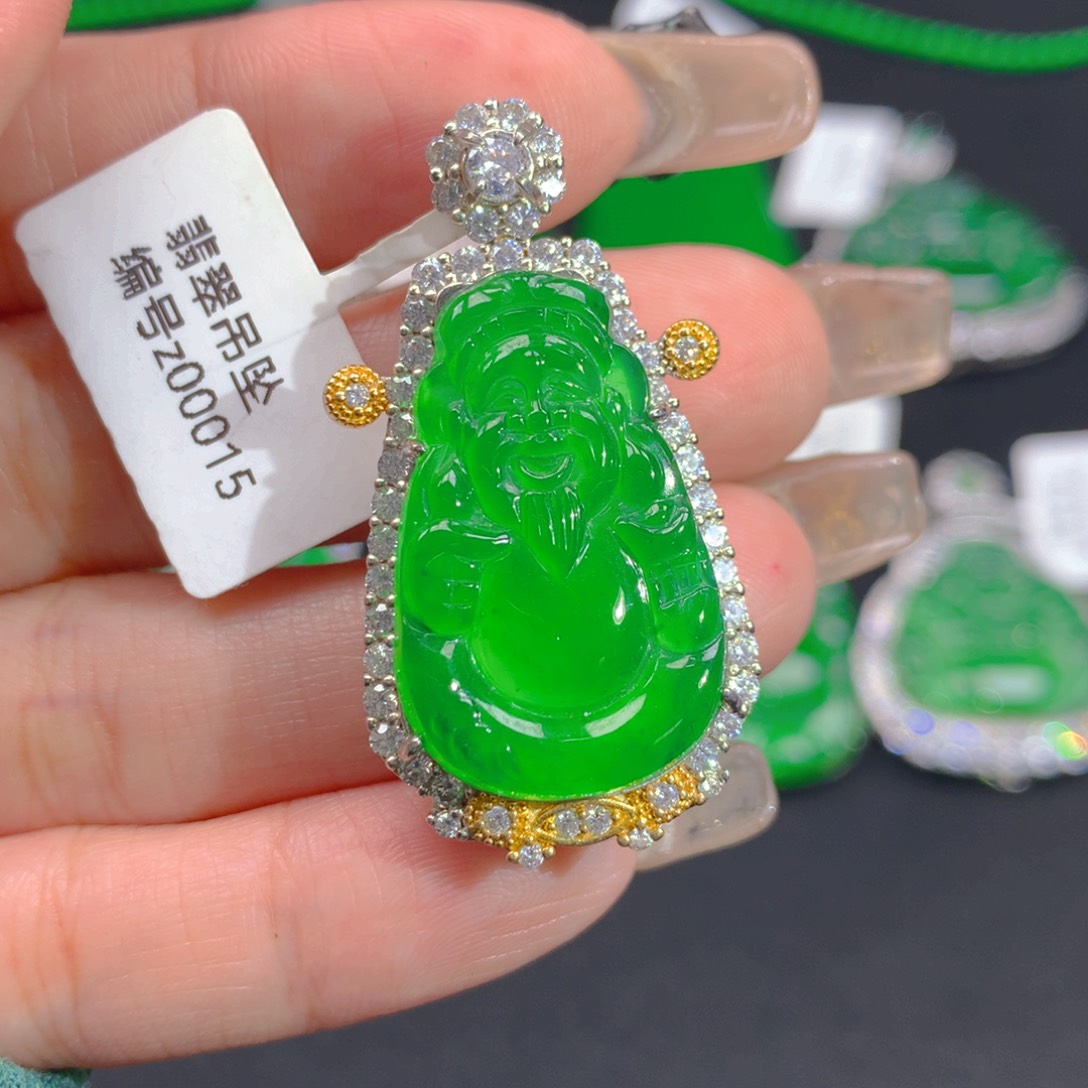 翡翠颈饰银S925镶嵌1111111111