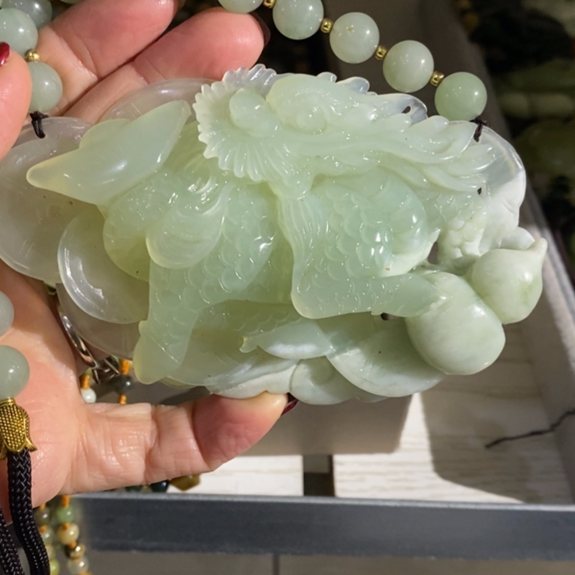 【闪购商品】岫玉毛衣链未镶嵌