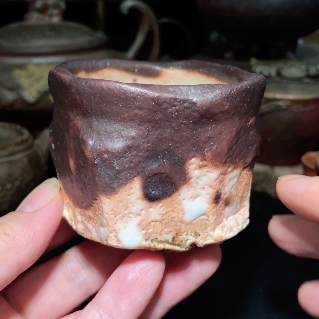 紫志野的汤吞茶杯