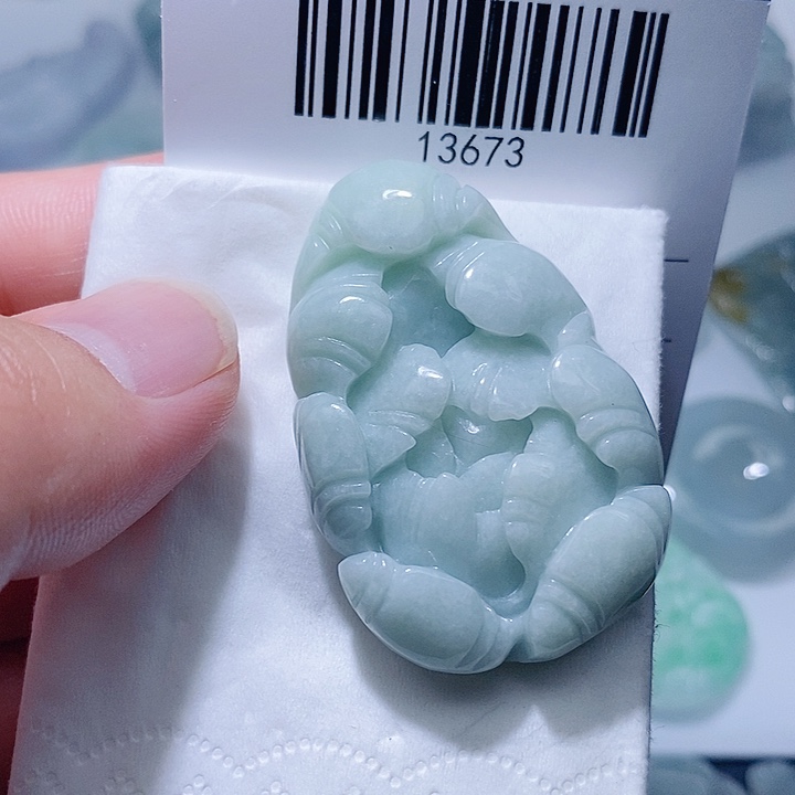 翡翠未镶嵌颈饰天光墟翡翠市场现金代购