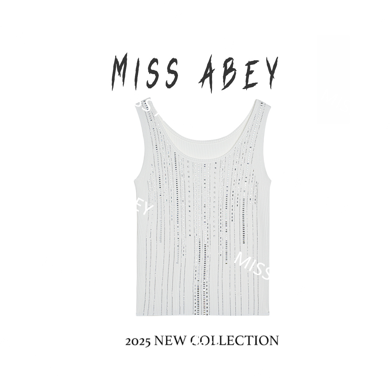 5454简约轻奢30支双曲冰麻针织背心33157