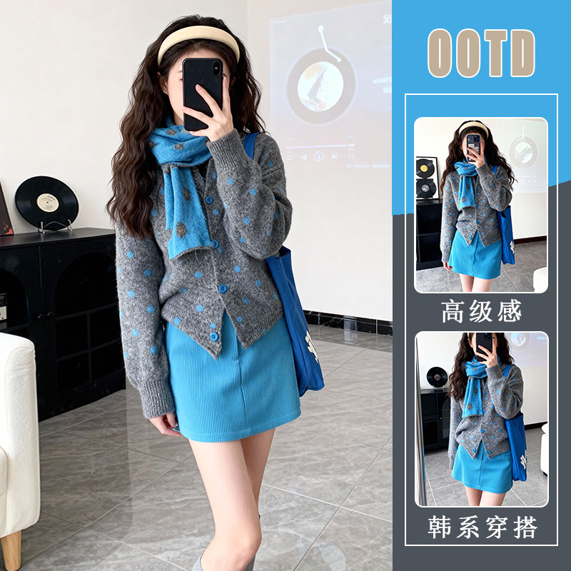小个子韩系穿搭一整套时尚套装2026春季新款小香风秋冬巨好看女装