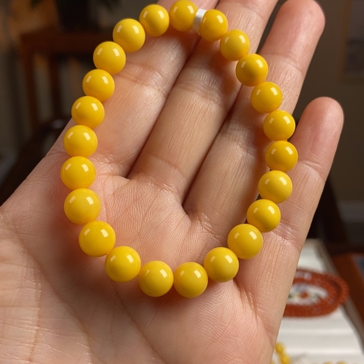 琥珀手链未镶嵌蜜蜡手串8