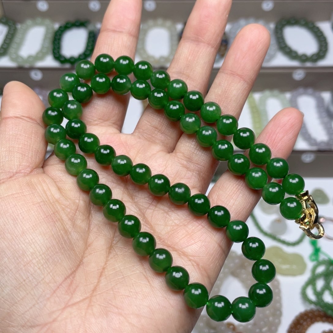 和田玉（碧玉）手链未镶嵌