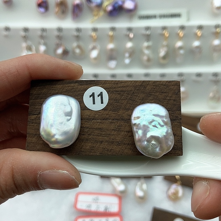 淡水珍珠颈饰银S925镶嵌