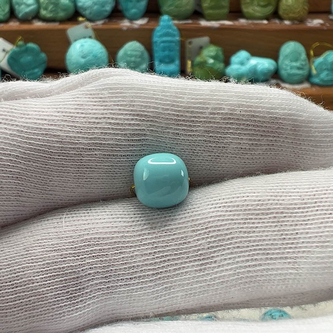 绿松石未镶嵌老型珠 