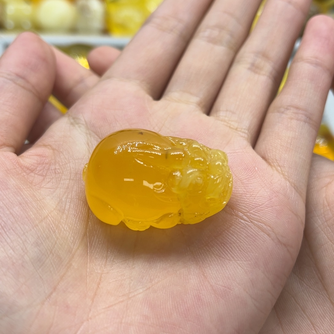 未镶嵌琥珀手链天然琥珀貔貅8.2g