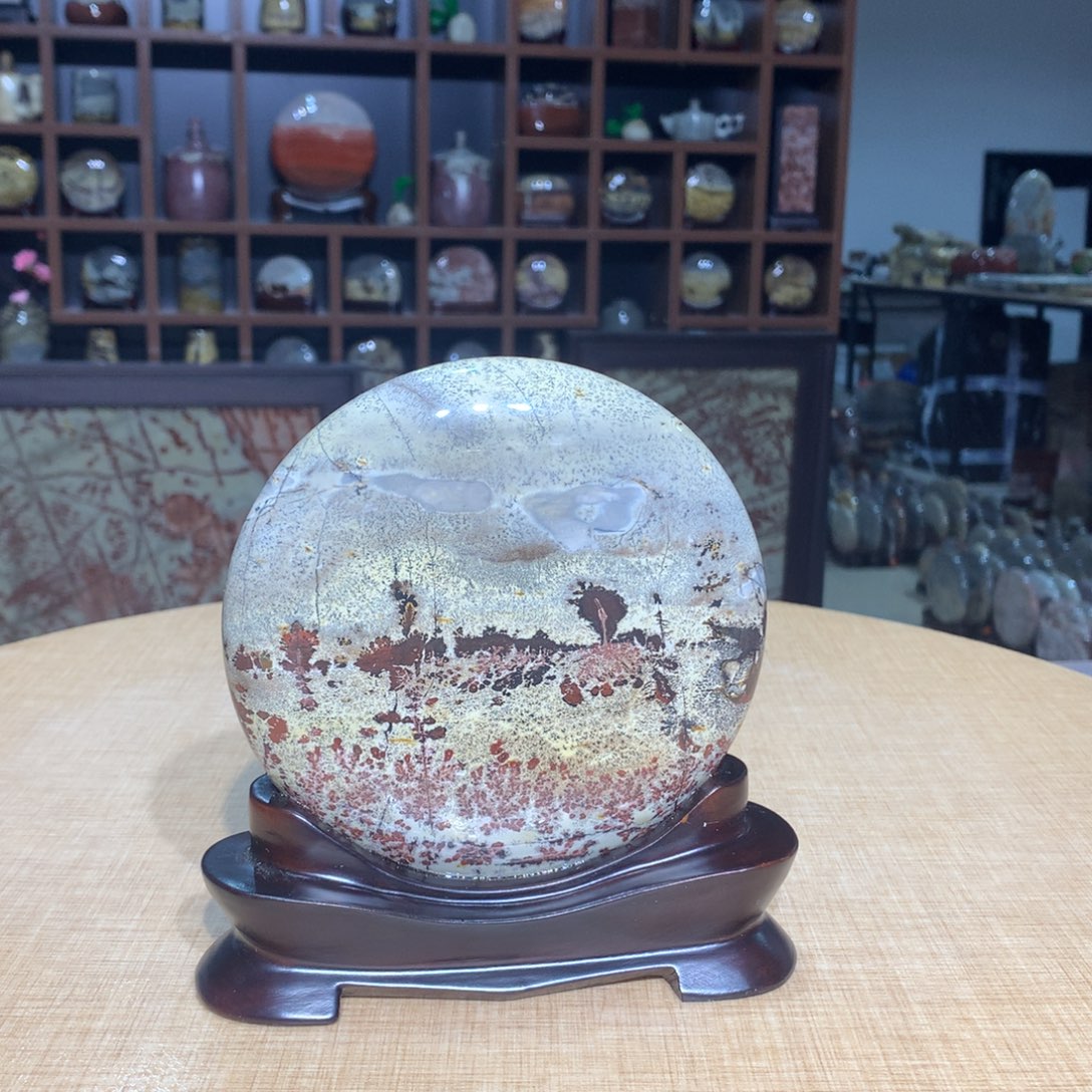 紫砂，广西国画石摆件，收藏观赏