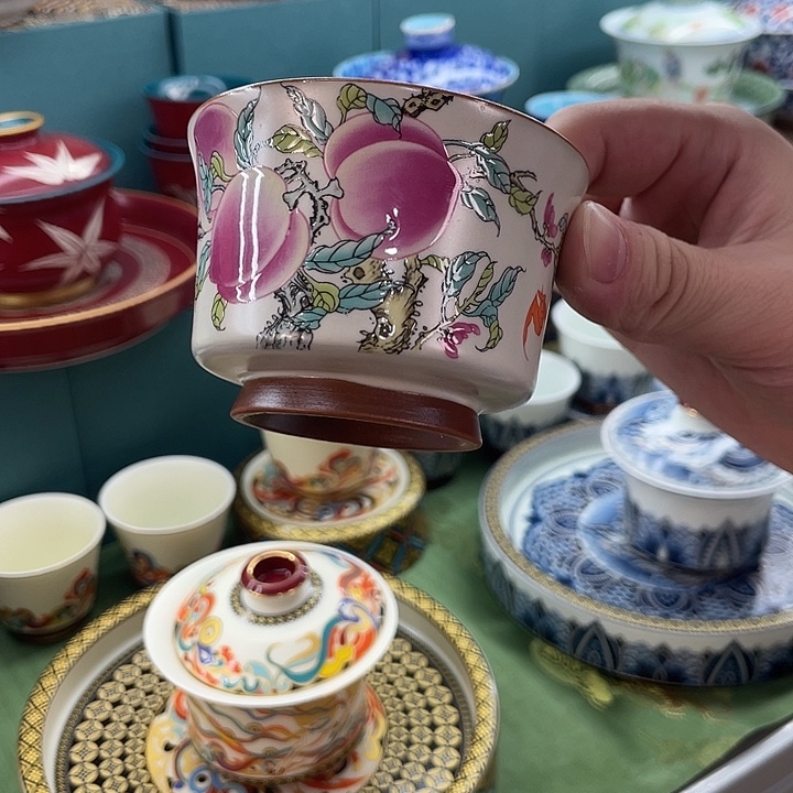 景德镇陶瓷盖碗茶具