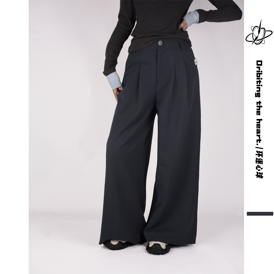 OTH秋冬宽松直筒裤休闲垂感百搭西装裤
