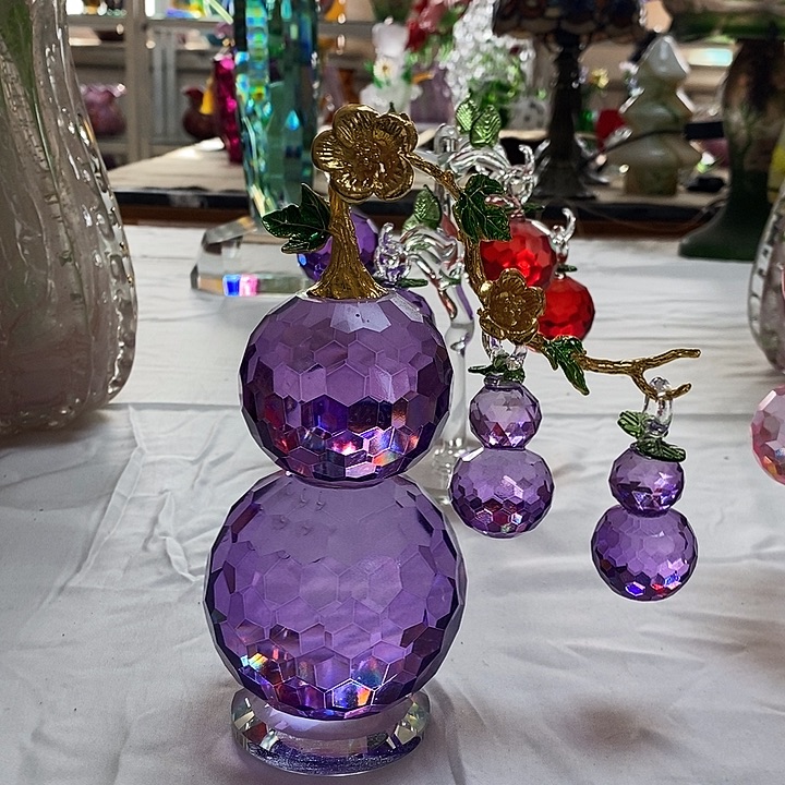 水晶葫芦高19厘米宽12厘米