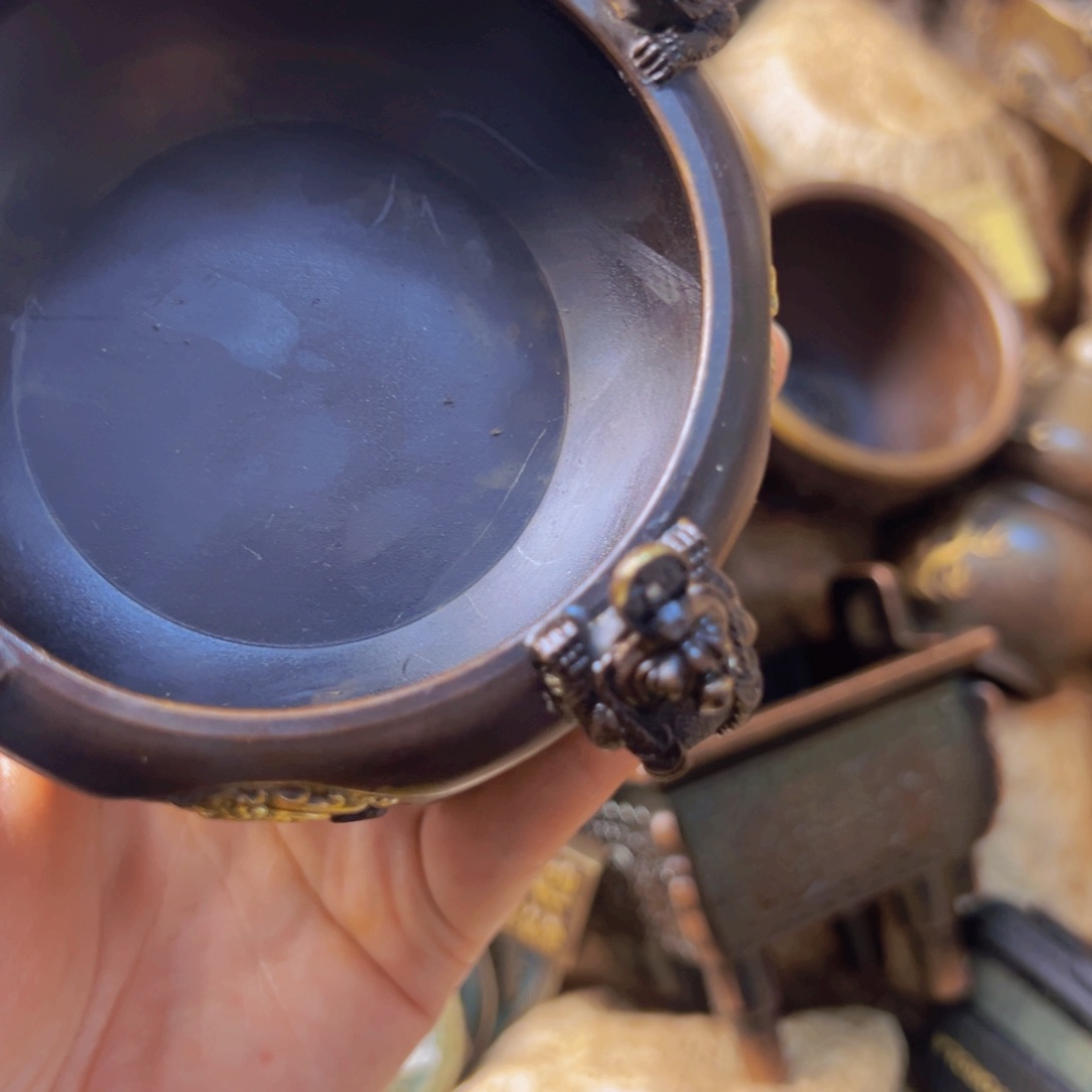 原矿风磨铜金蟾炉