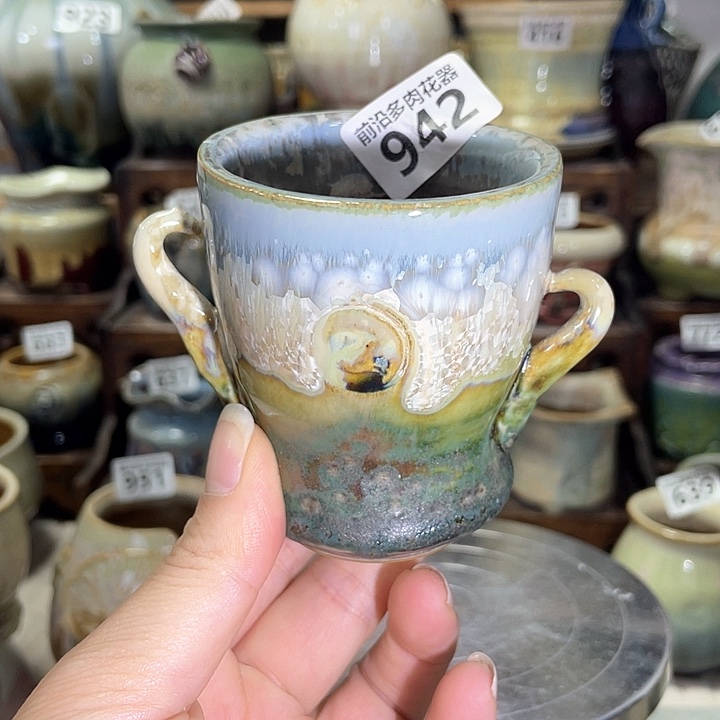 红陶内口径6高度8