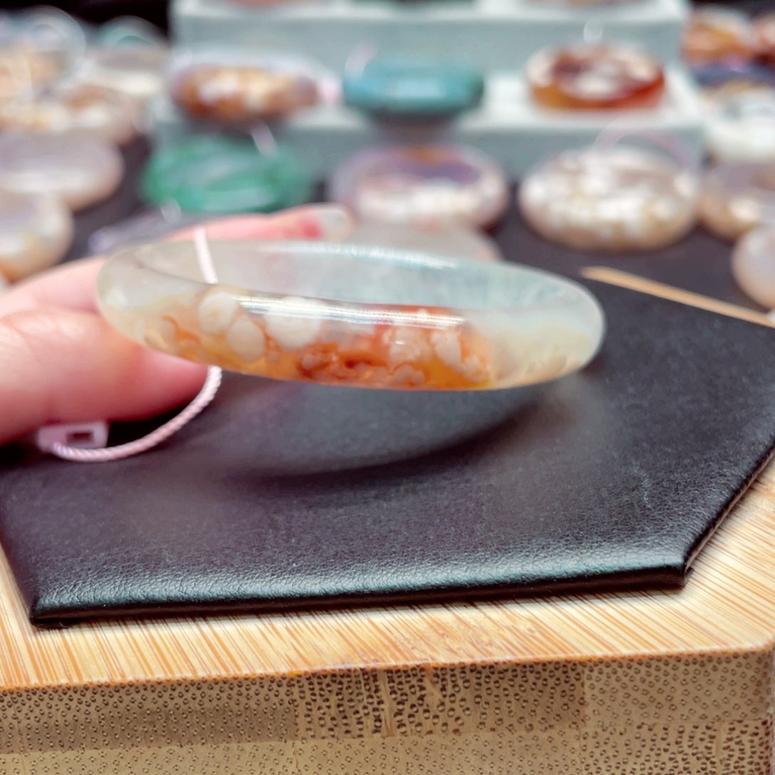 玛瑙/玉髓手镯未镶嵌❤️****3