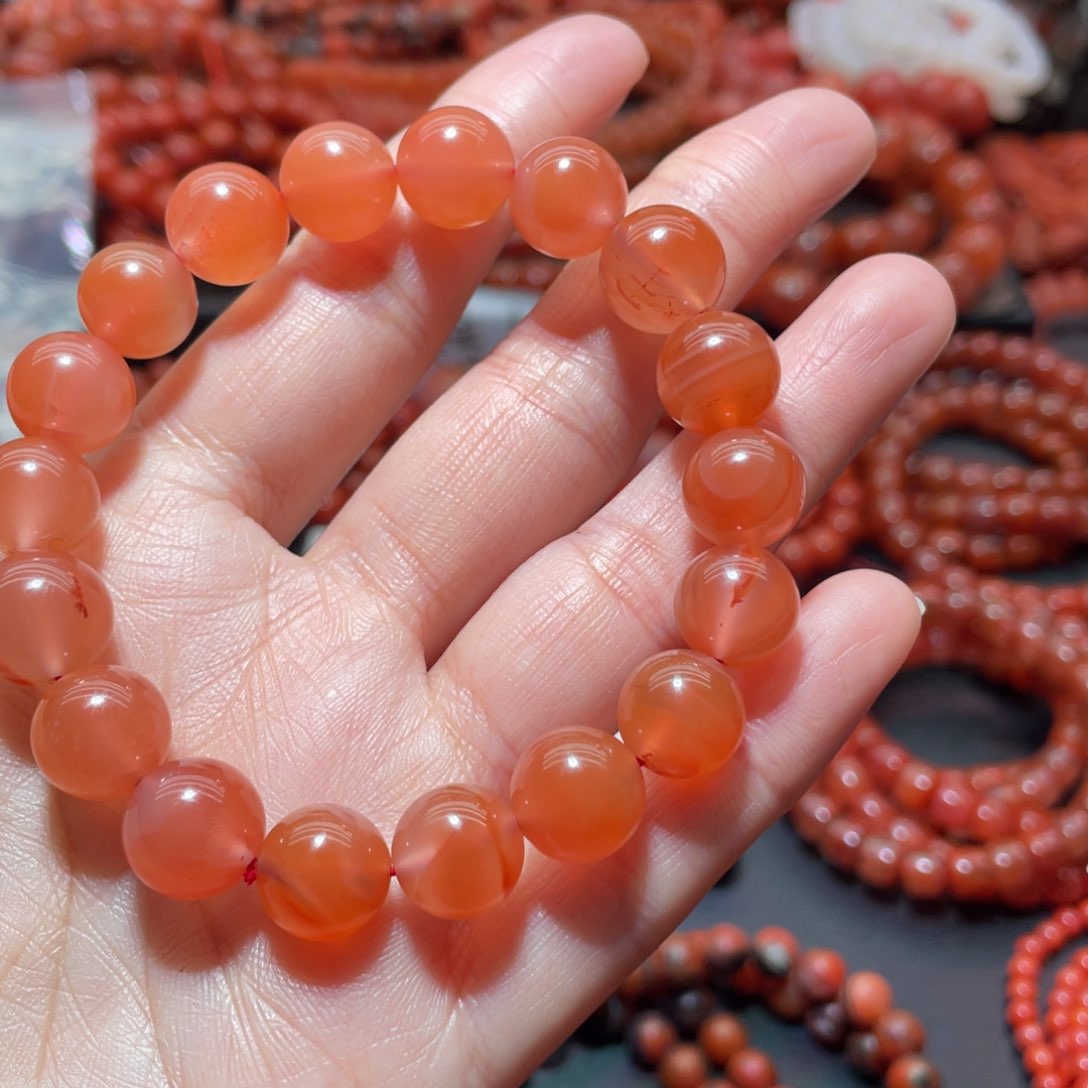 南红玛瑙手链未镶嵌