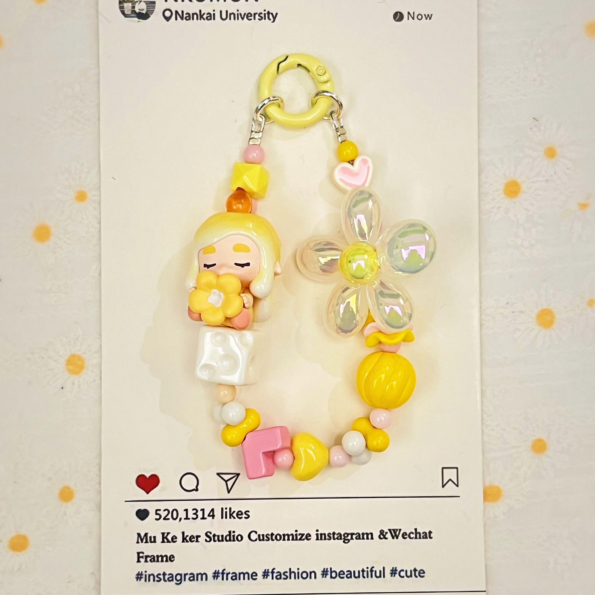 【CHAKA】正版萌粒diy手机链钥匙扣