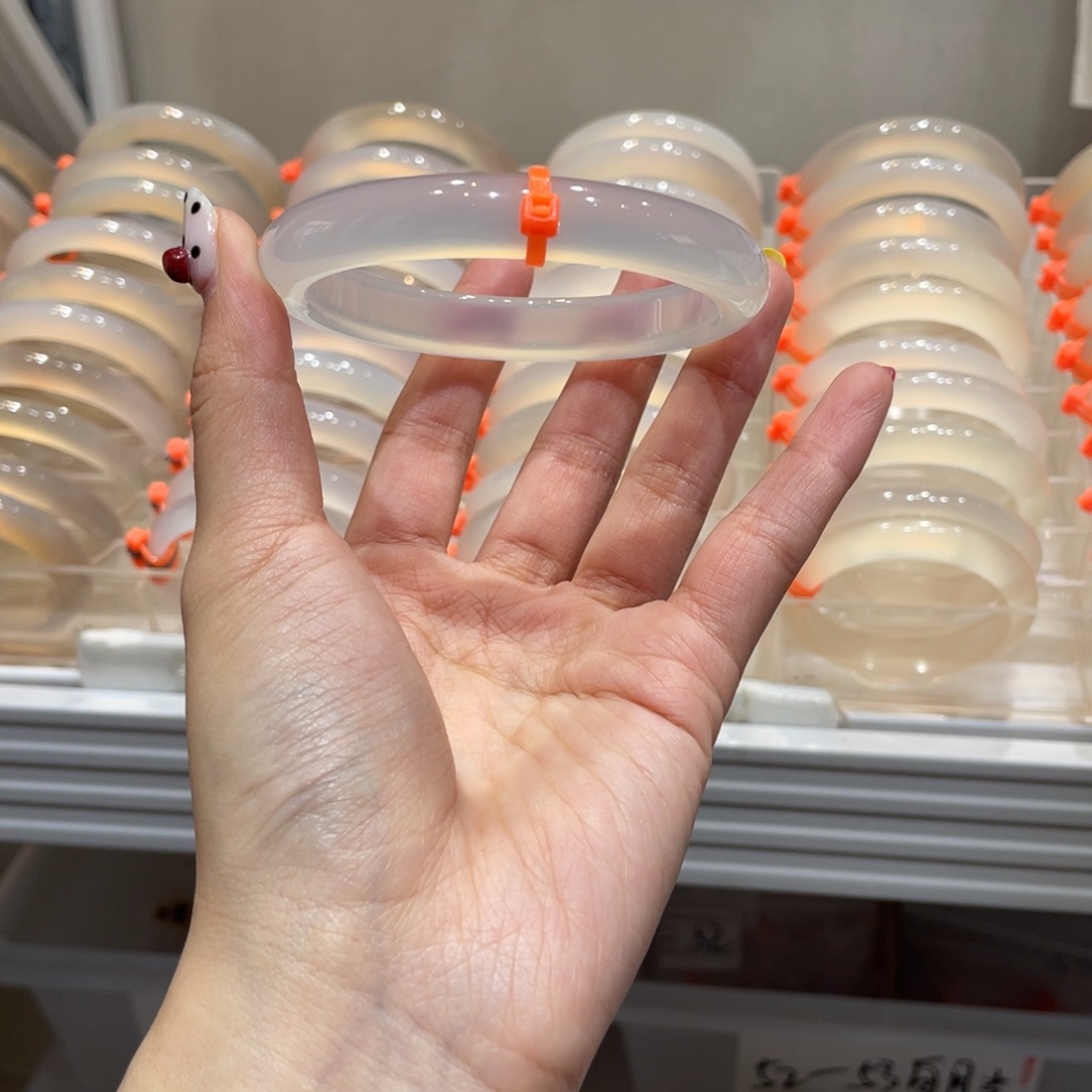 曼***罗玛瑙/玉髓未镶嵌手镯@定向白月光@【60】