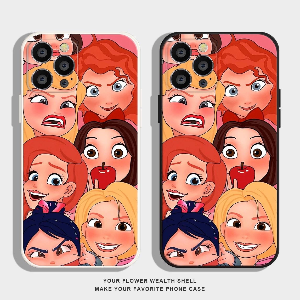白雪公主适用苹果16魔方手机壳iphonepromax全包精孔仿液态硅胶