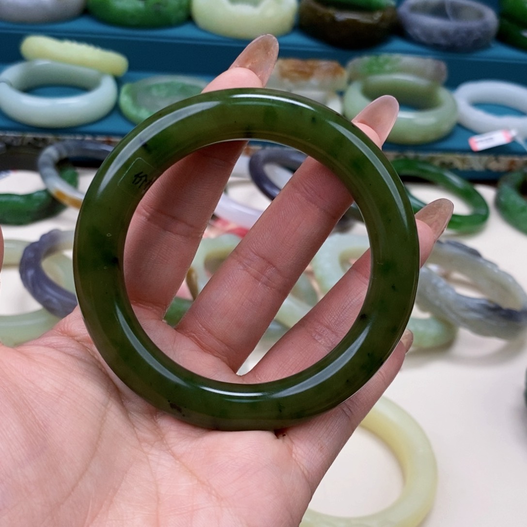 和田玉手镯58未镶嵌