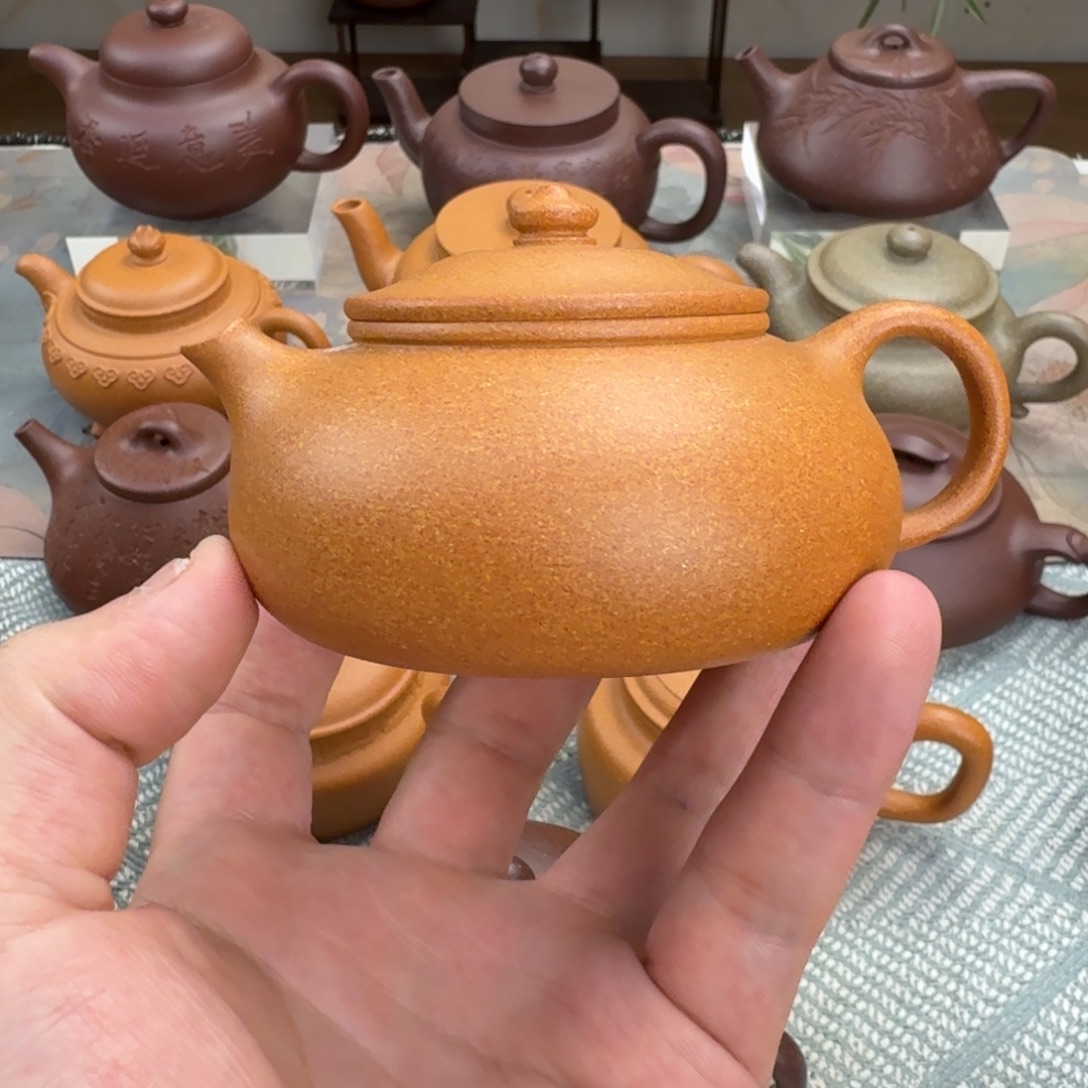 紫砂茶壶封釉 寒江 145cc