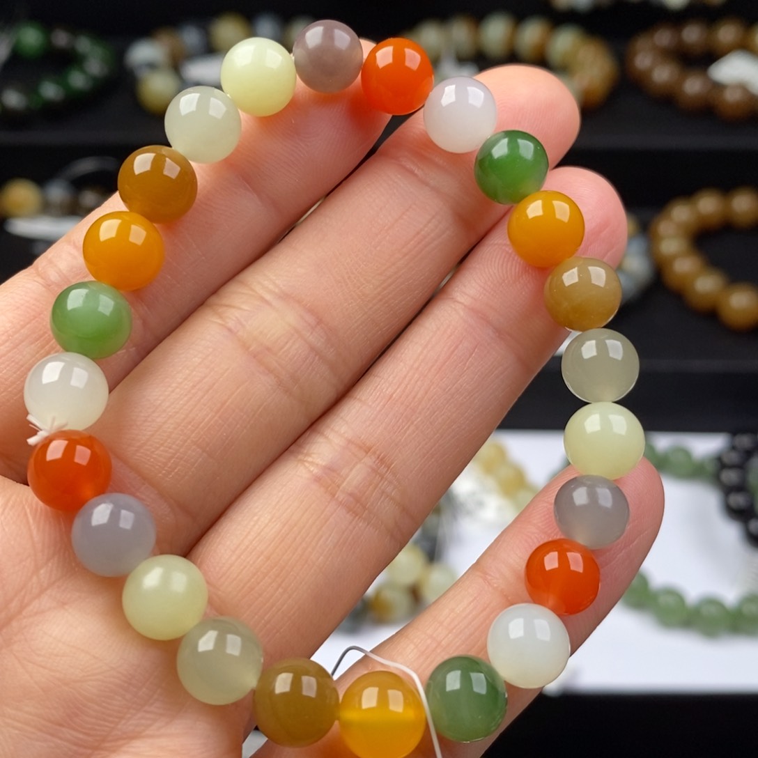 和田玉手串未镶嵌