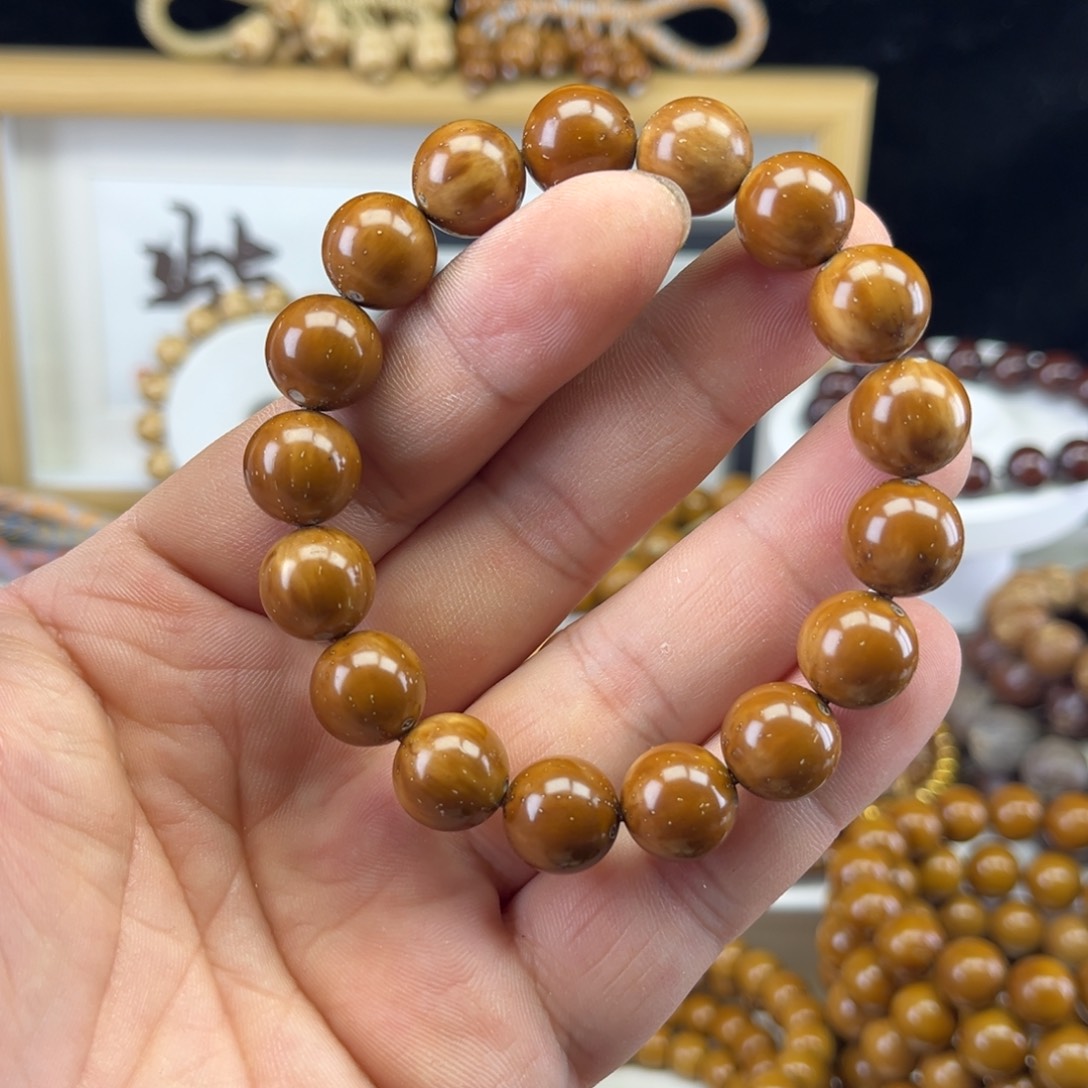 小***️手串紫金鼠紫金鼠火焰纹光珠手串