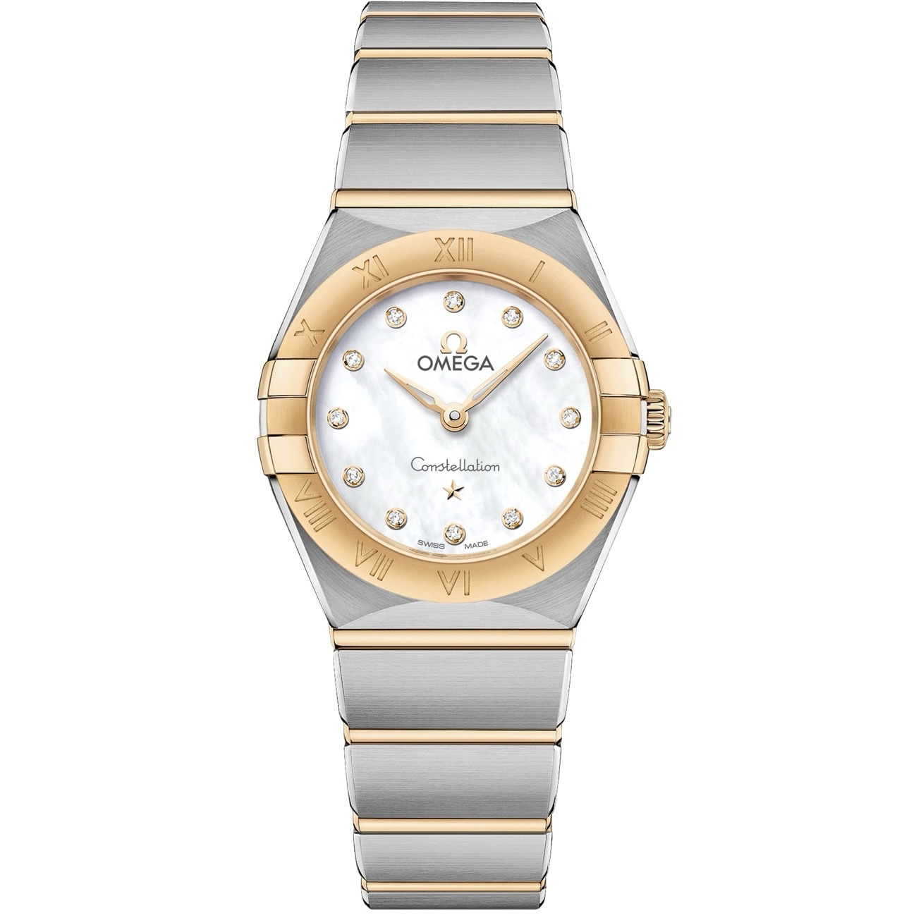 未使用 Omega/欧米茄 曼哈顿系列/女表/25mm/贝母盘/黄金