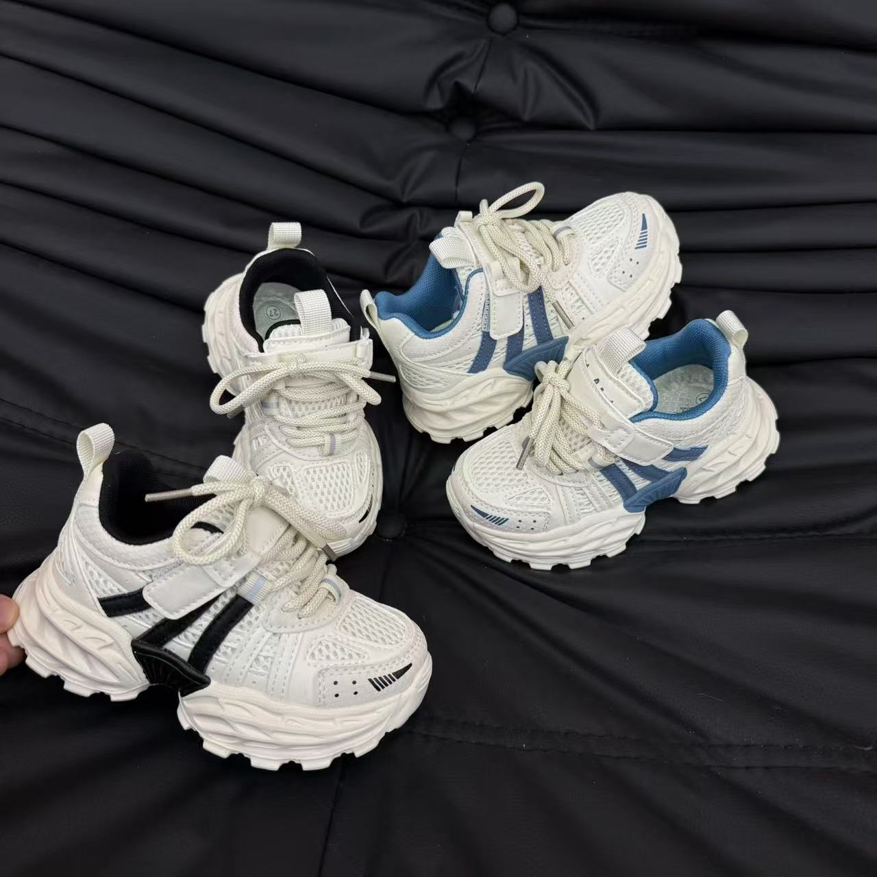 A03/A03-1潮童必备齿轮底双网小跑运动鞋