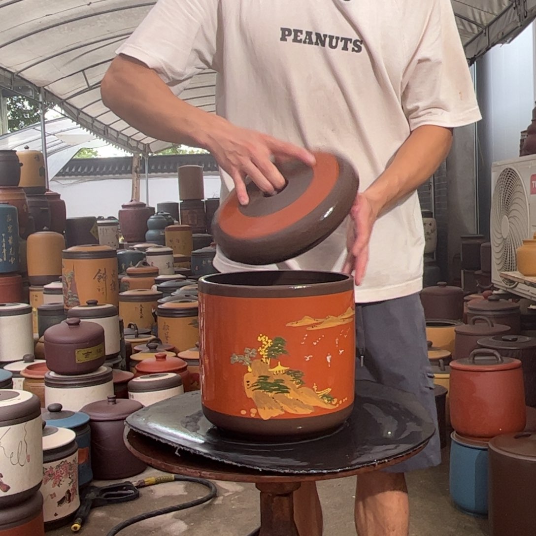 紫砂茶叶罐8 饼茶叶罐