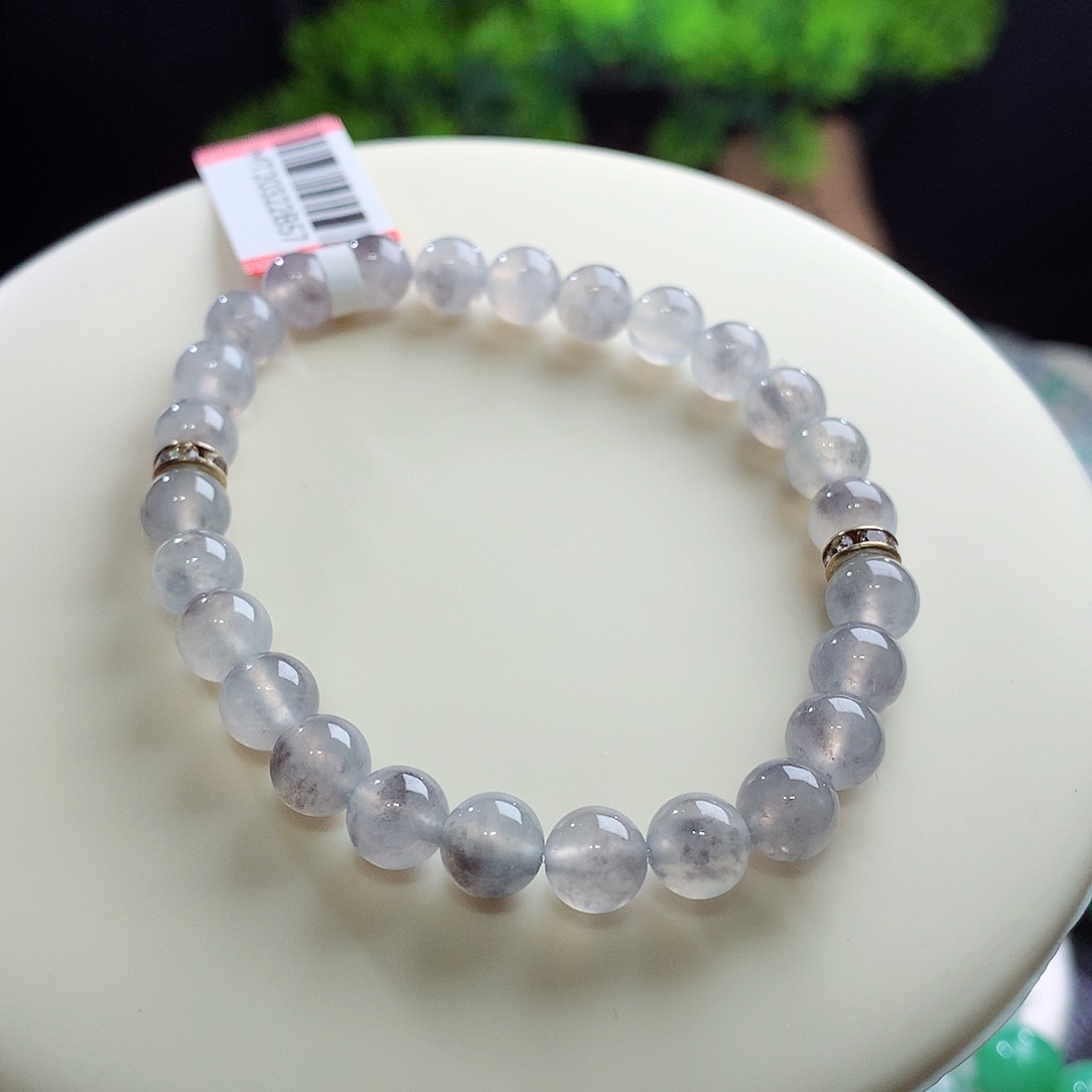 未镶嵌手串翡翠卡7mm
