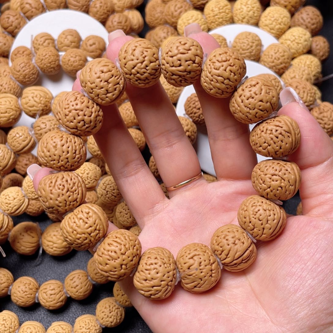 桃核手串磨盘手串