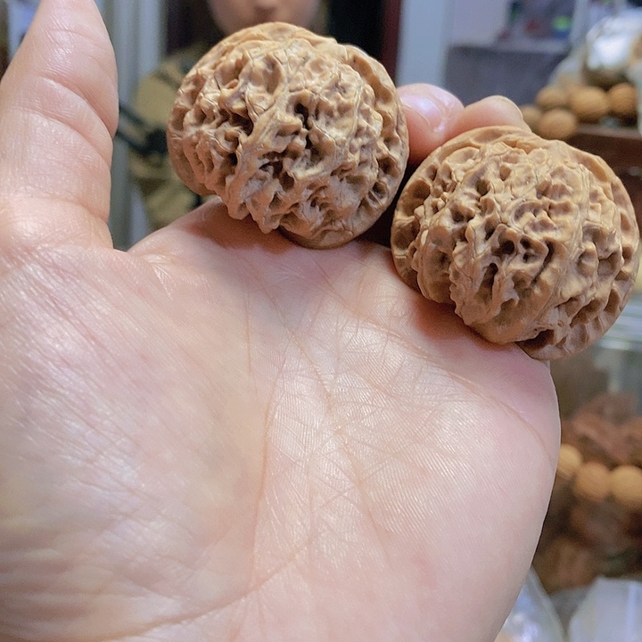 【闪购商品】文玩核桃把件43苹果矮壮修