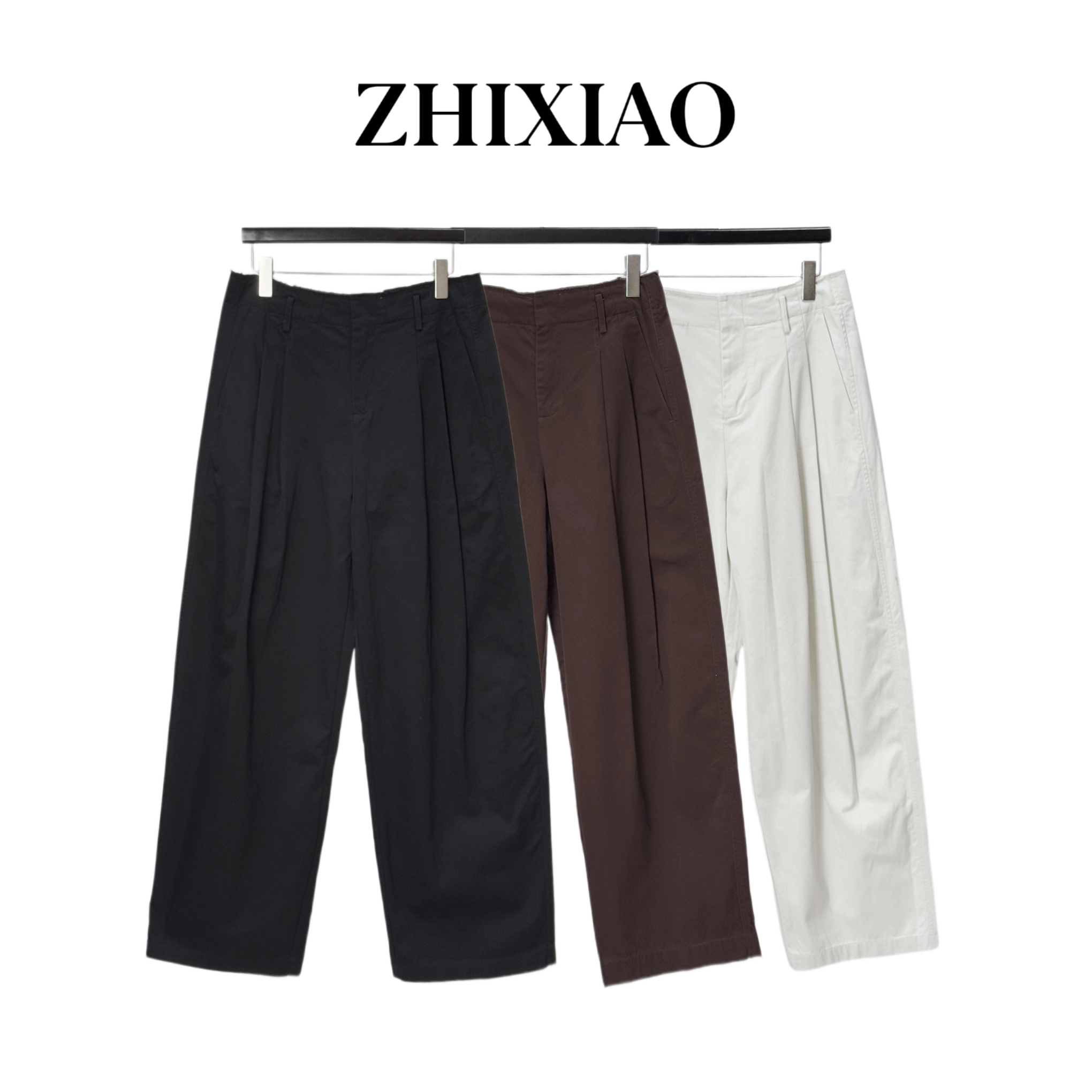 【ZHIXIAO】秋冬新款：腰头毛边休闲裤246321