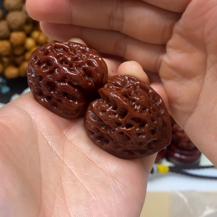 吊坠文玩核桃野生凤眼36