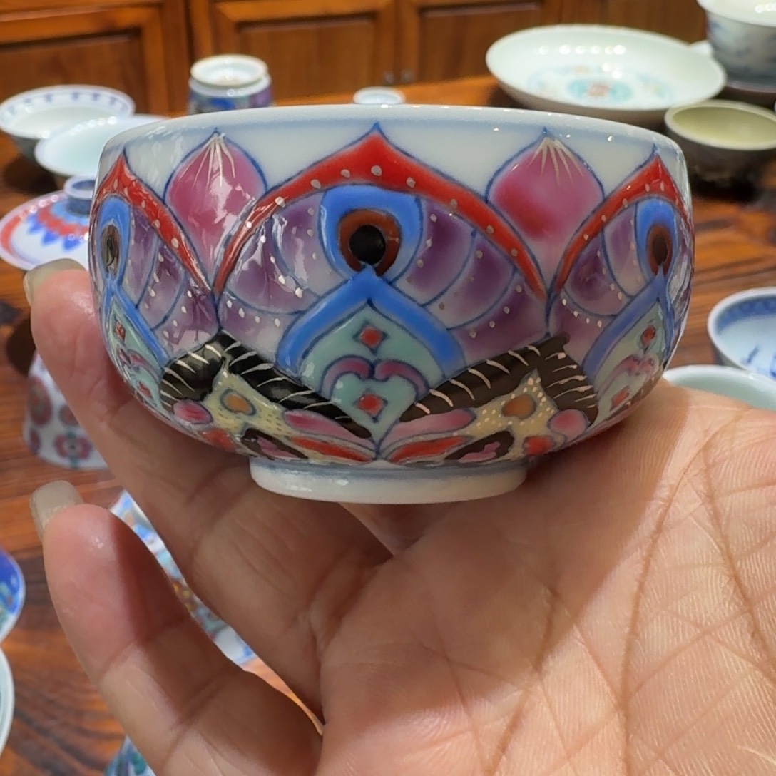 景德镇陶瓷手绘单杯